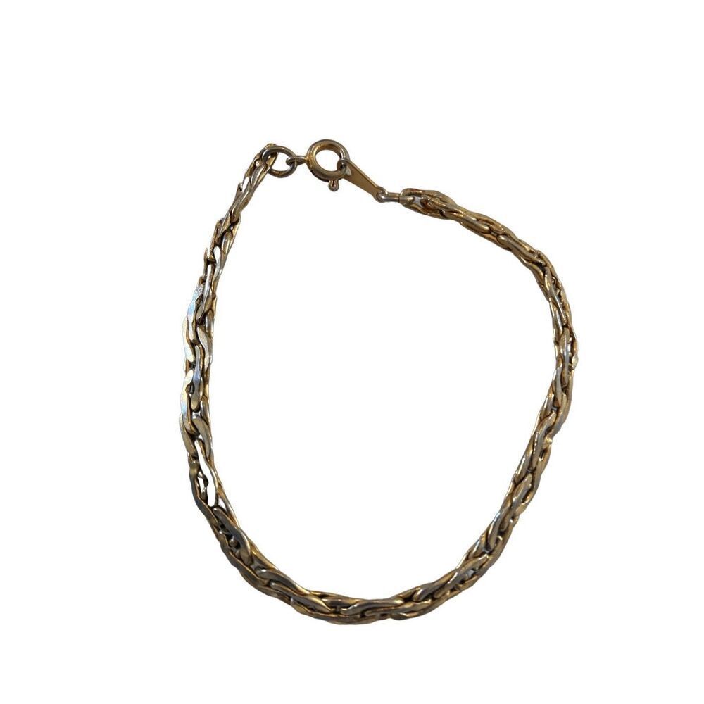Vintage Gold Tone Chain Bracelet Everyday Jewelry Classic